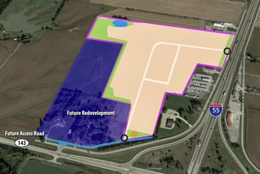 More Photos Of I-55 & Route 143, Edwardsville Land For Sale