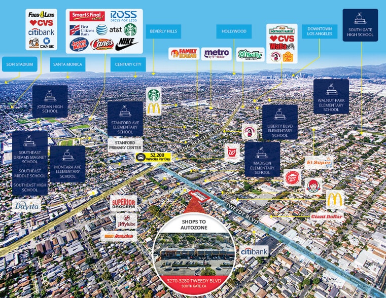 More Photos Of 3280 Tweedy Blvd, Lynwood General Retail For Sale