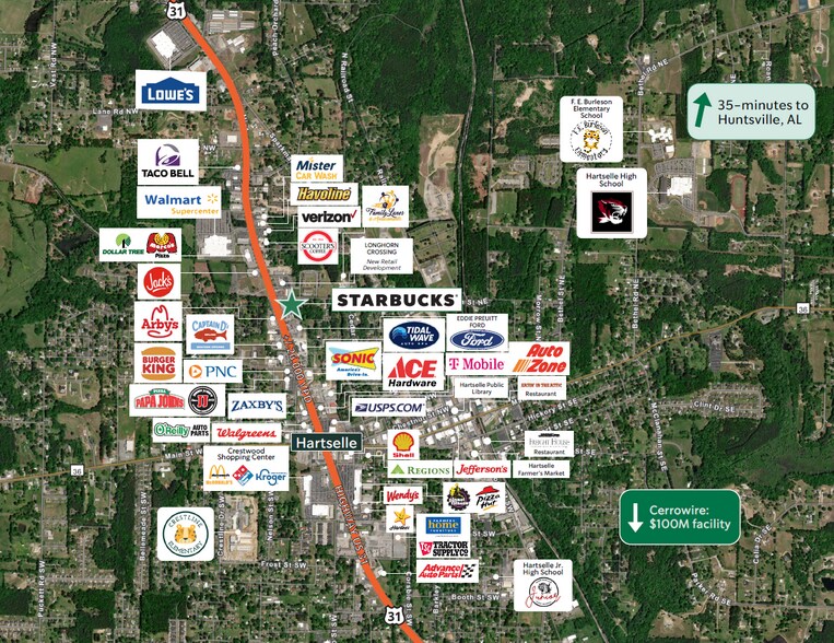 More Photos Of 820 Hwy 31 NW, Hartselle General Retail For Sale