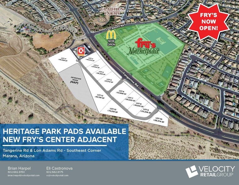 Primary Photo Of SEC Tangerine Farms Rd & Lon Adams Rd, Marana Land For Sale