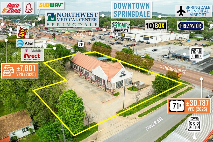More Photos Of 1112 S Thompson St, Springdale Carwash For Sale
