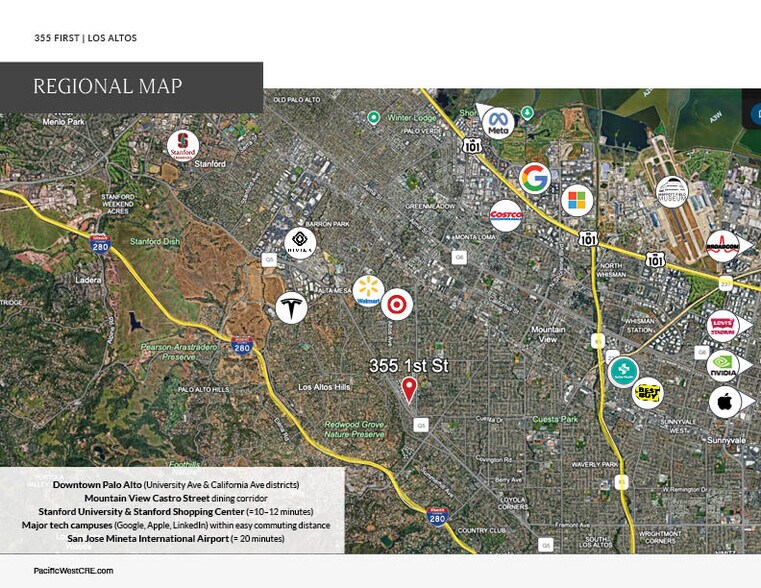 More Photos Of 355 1st St, Los Altos Freestanding For Sale