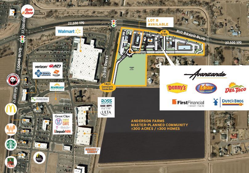 Primary Photo Of SEQ of Coors Blvd & Rio Bravo Blvd, Albuquerque Land For Sale