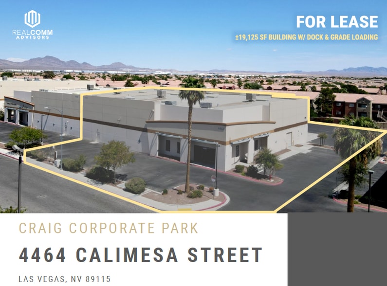 Primary Photo Of 4464 Calimesa St, Las Vegas Warehouse For Lease