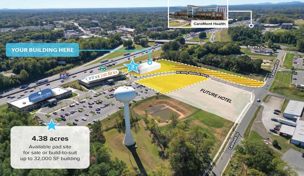 More Photos Of 540 Mount Holly Medical Pky, Belmont Land For Sale