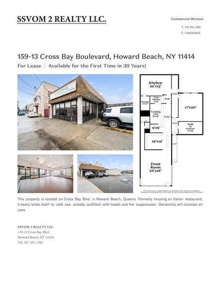 More Photos Of 15913 Crossbay Blvd, Howard Beach Storefront Retail Office For Lease