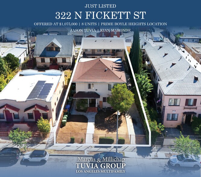 Primary Photo Of 322 N Fickett St, Los Angeles Apartments For Sale