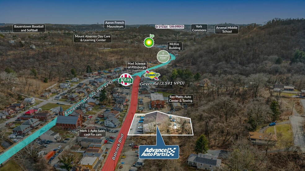 More Photos Of 1445 Babcock Blvd, Pittsburgh Freestanding For Sale