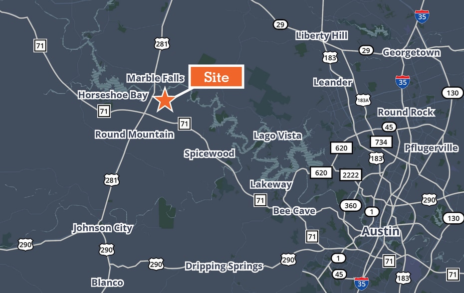 More Photos Of Ranch to Market 2147, Marble Falls Land For Sale