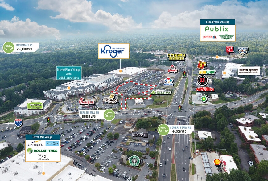 More Photos Of 1420 Terrell Mill Rd SE, Marietta General Retail For Lease