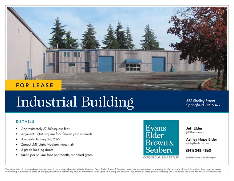 More Photos Of 632 Shelley St, Springfield Manufacturing For Lease