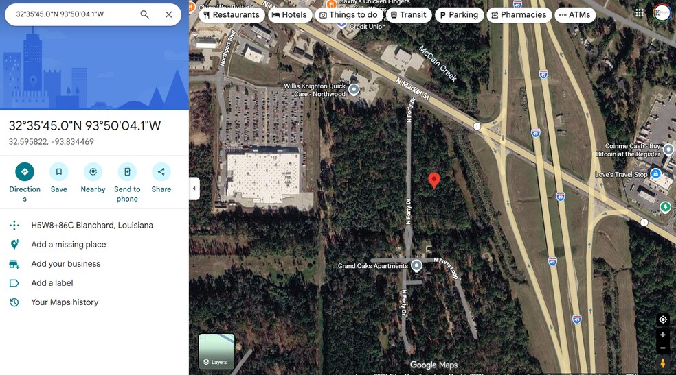 More Photos Of 1781 Forty dr, Shreveport Land For Sale