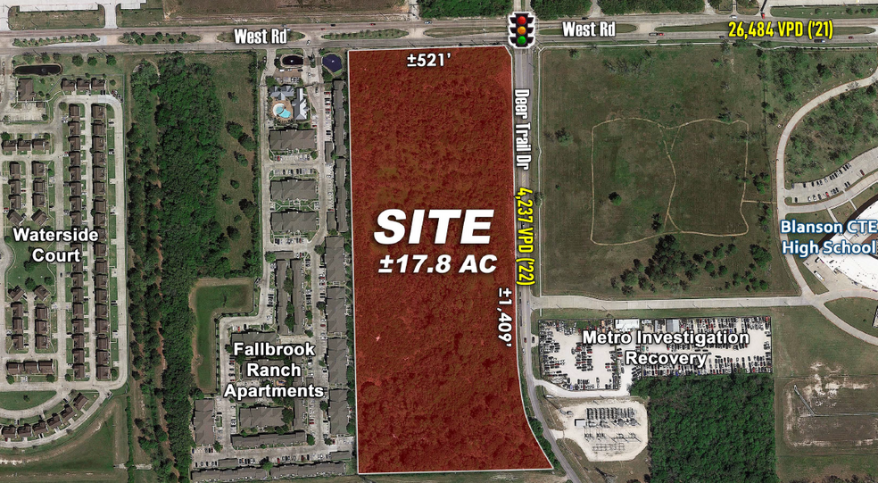 Primary Photo Of West Rd @ Deer Trail, Houston Land For Sale