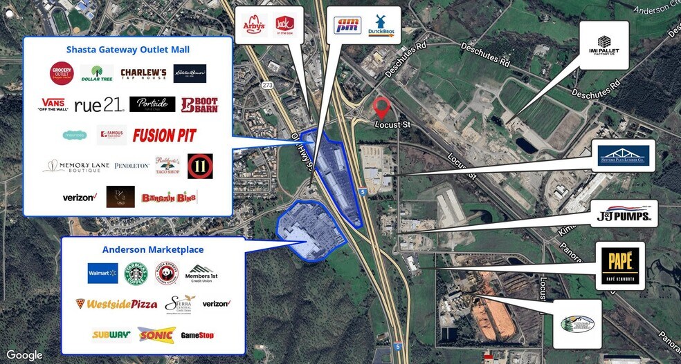 More Photos Of Factory Outlets @ I-5, Anderson Land For Sale