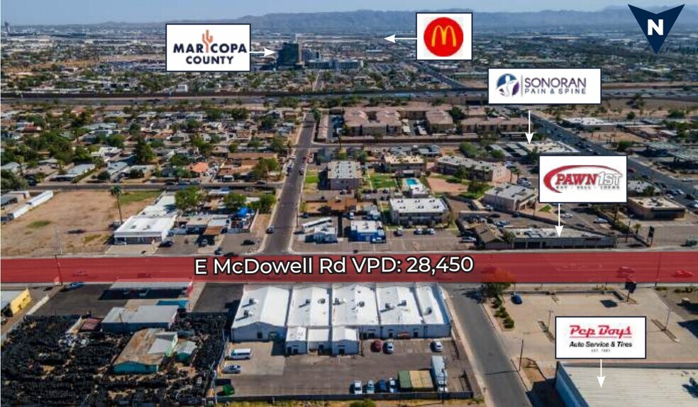 More Photos Of 2438-2454 E McDowell Rd, Phoenix Storefront For Lease