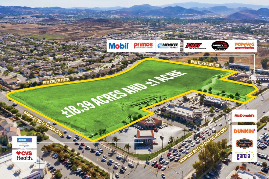 Primary Photo Of Newport Rd & Bradley Rd, Menifee Land For Sale