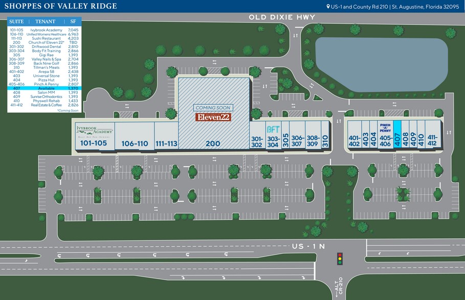 More Photos Of US Route 1 & CR 210, Ponte Vedra Unknown For Lease