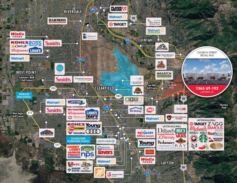 More Photos Of 1565 E UT-193, Layton Storefront Retail Office For Lease