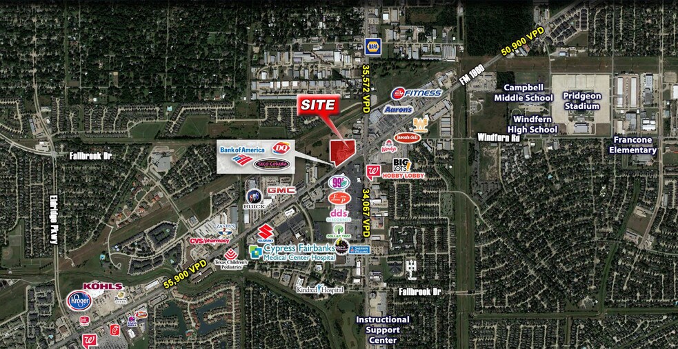 Primary Photo Of 11050 W FM 1960 Rd, Houston Land For Lease