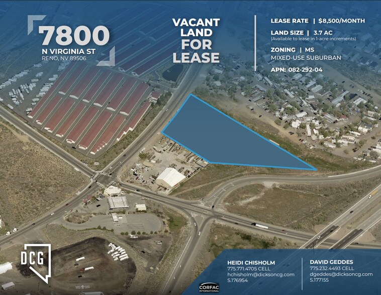 Primary Photo Of 7800 N Virginia St, Reno Land For Lease