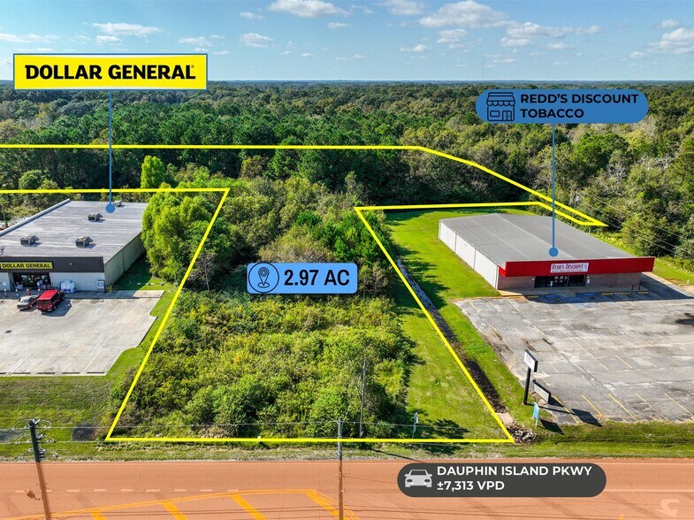 More Photos Of adj. to 3280 Fowl River Road, Theodore Land For Sale