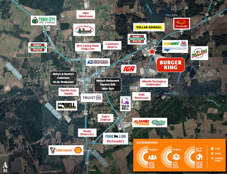 More Photos Of 801 N US Hwy 701, Tabor City Fast Food For Sale