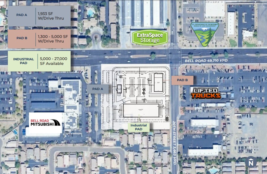 Primary Photo Of 1925 E Bell Rd, Phoenix Land For Lease