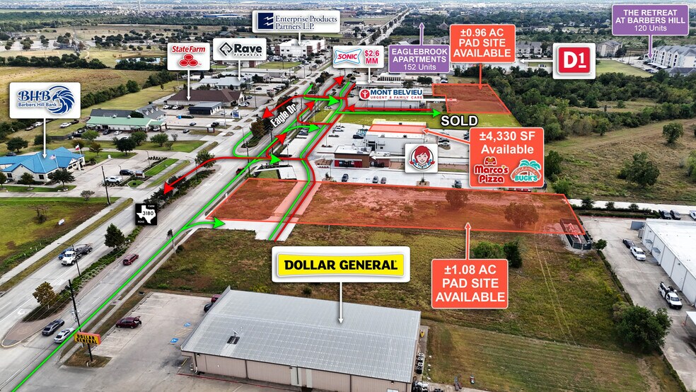 More Photos Of SWQ FM 565 & Eagle Dr, Mont Belvieu Land For Lease