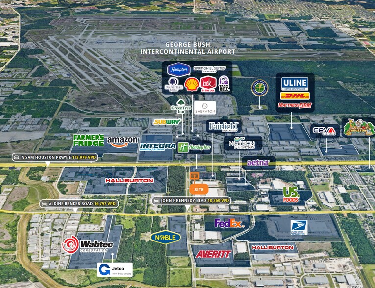 More Photos Of John F Kennedy Blvd @ Interwood N. Parkway, Houston Land For Sale