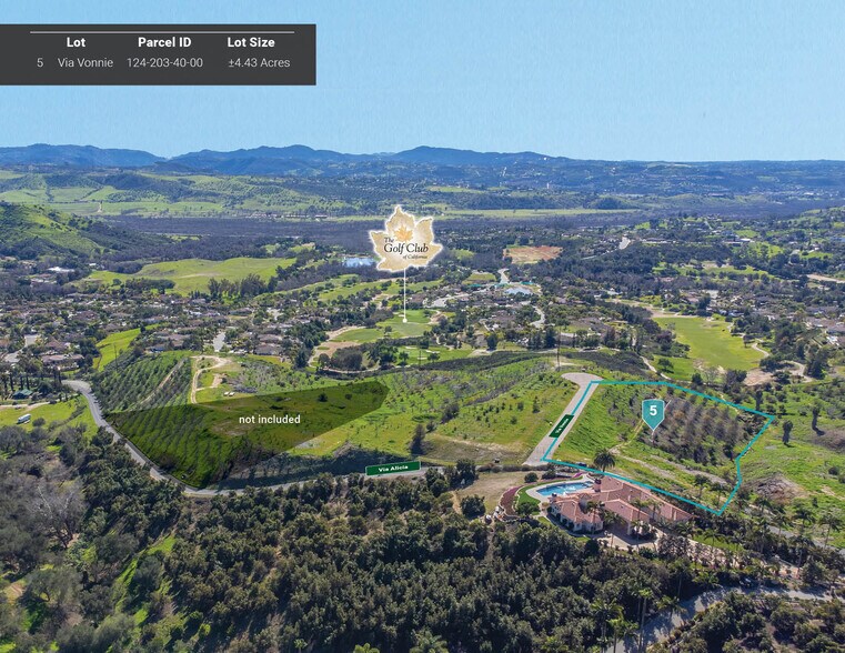 Primary Photo Of 00 Via Alicia Via, Fallbrook Land For Sale