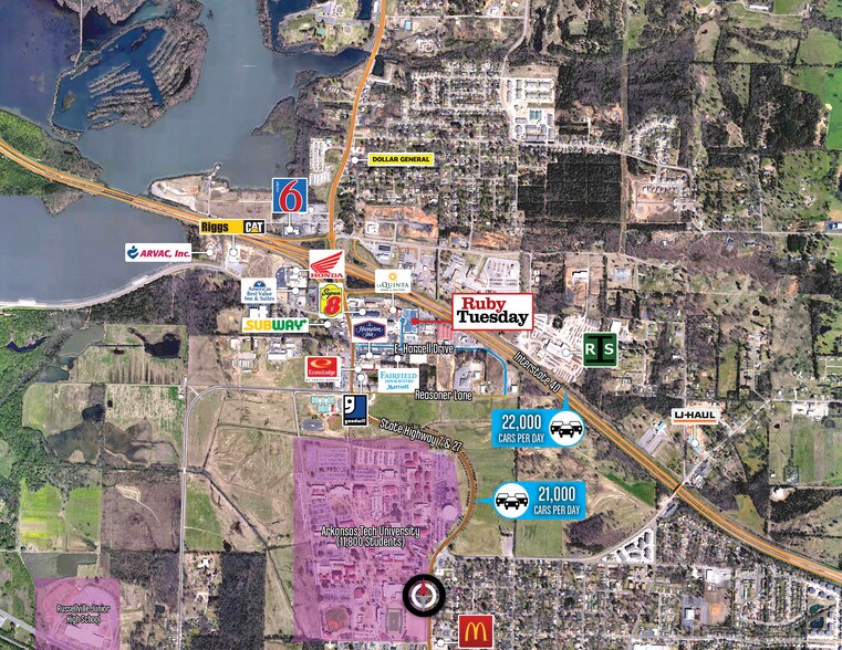 115 E Harrell Dr, Russellville, AR 72802 Retail For Lease