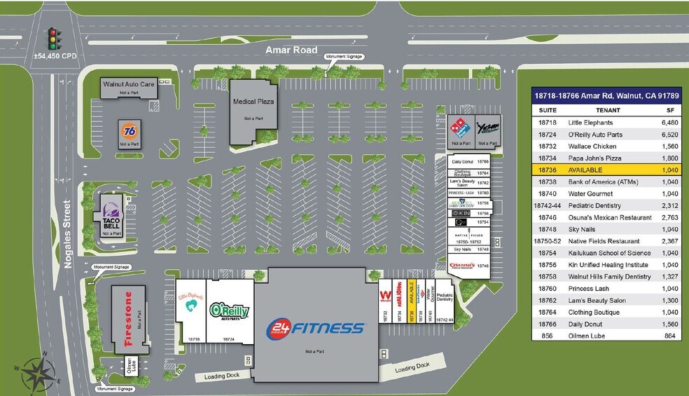 More Photos Of 18732-18744 Amar Rd, Walnut Storefront Retail Office For Lease