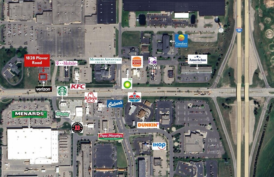 More Photos Of 1830 Plover Rd, Plover Restaurant For Lease