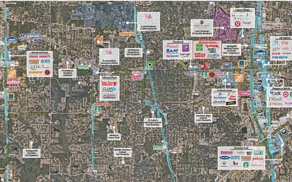 More Photos Of 3930-3940 Airport Blvd, Mobile Unknown For Lease