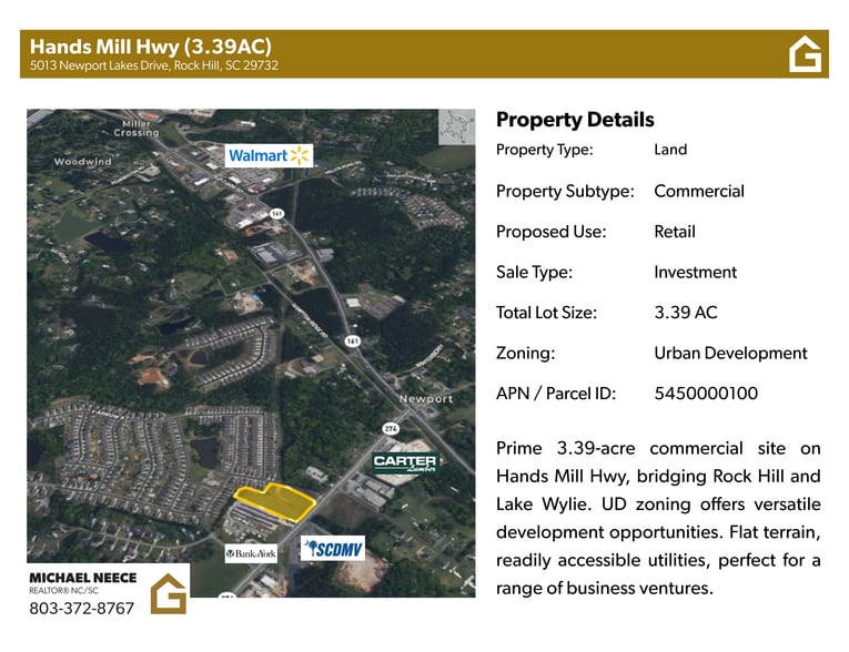More Photos Of 5013 Newport Lakes Drive, Rock Hill Land For Sale