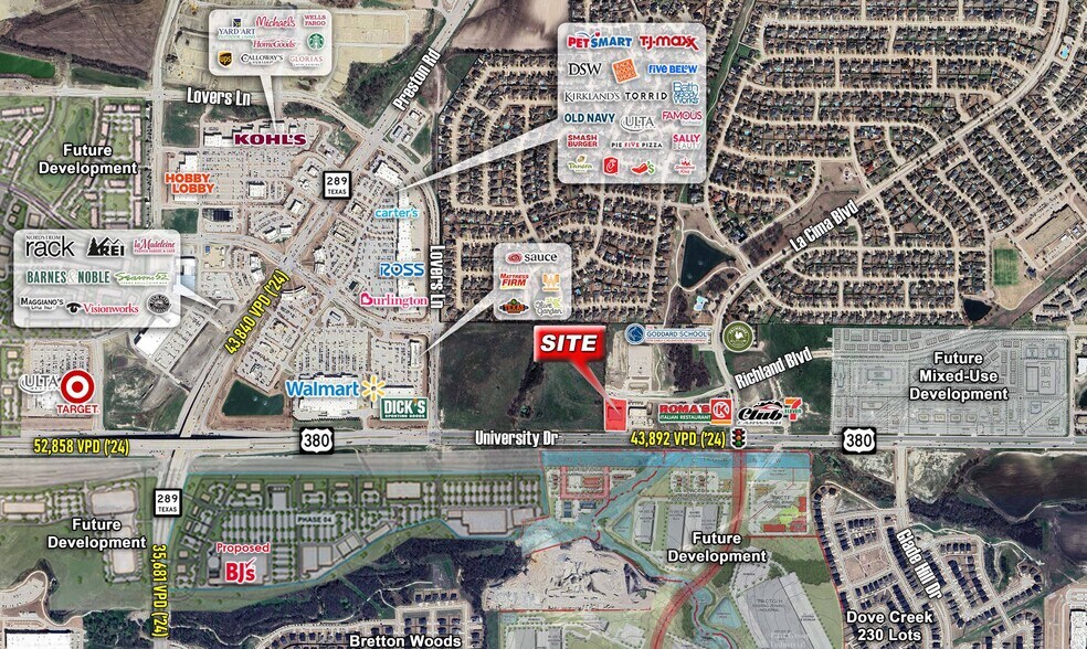 More Photos Of 1221 E University Dr, Prosper General Retail For Lease