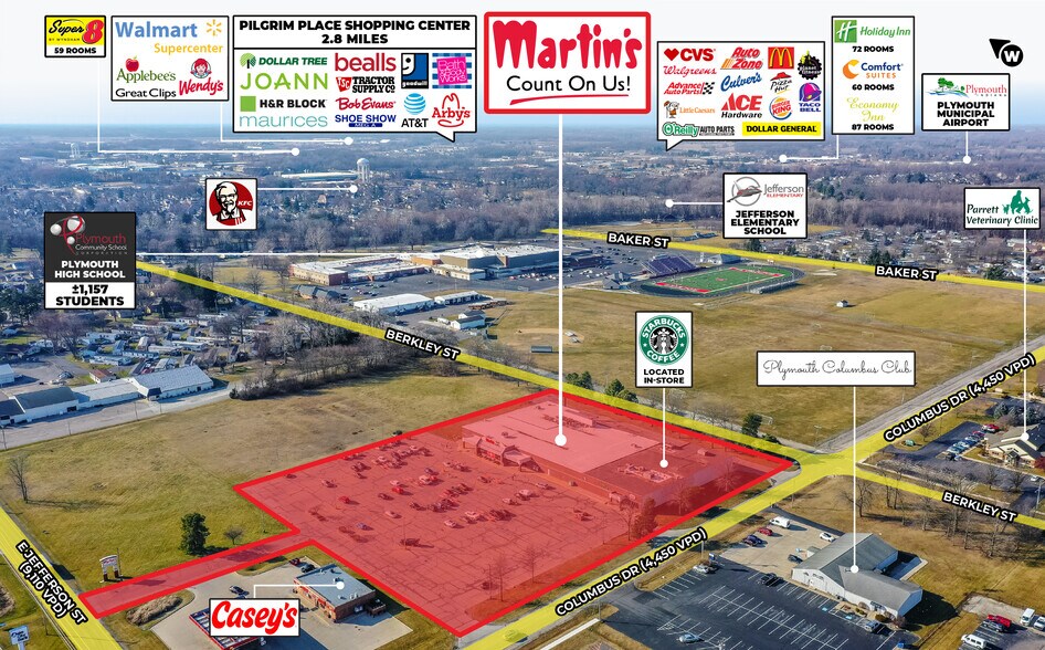 More Photos Of 865 E Jefferson St, Plymouth Supermarket For Sale