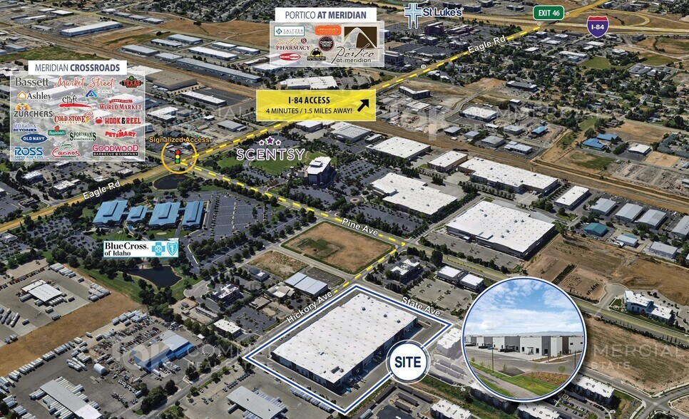 More Photos Of 1135 N Hickory Ave, Meridian Warehouse For Sale