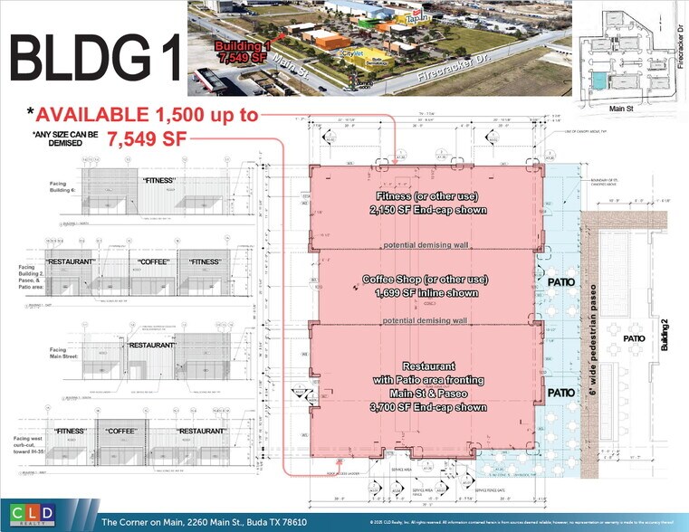 More Photos Of The Corner on Main, Buda Restaurant For Lease