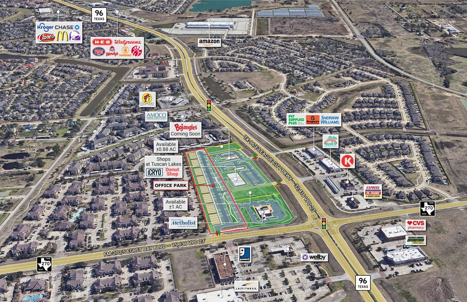 More Photos Of NEQ of League City Pkwy & Egret Bay Blvd, League City Office For Sale