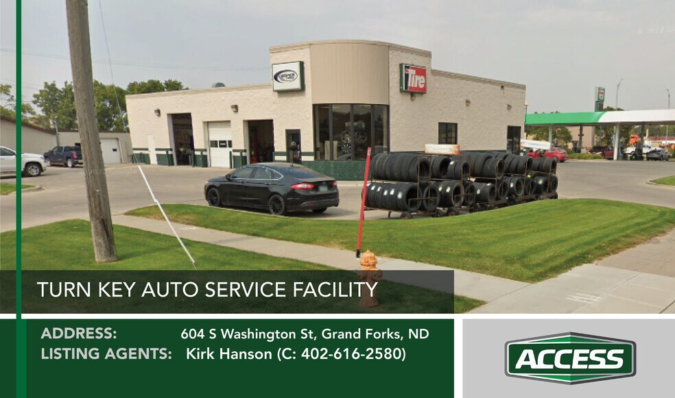 Primary Photo Of 604 S Washington St, Grand Forks Service Station For Lease
