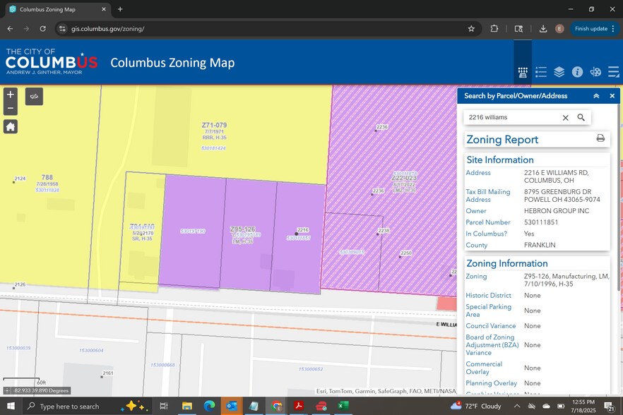 More Photos Of 2216 Williams Rd, Columbus Land For Sale