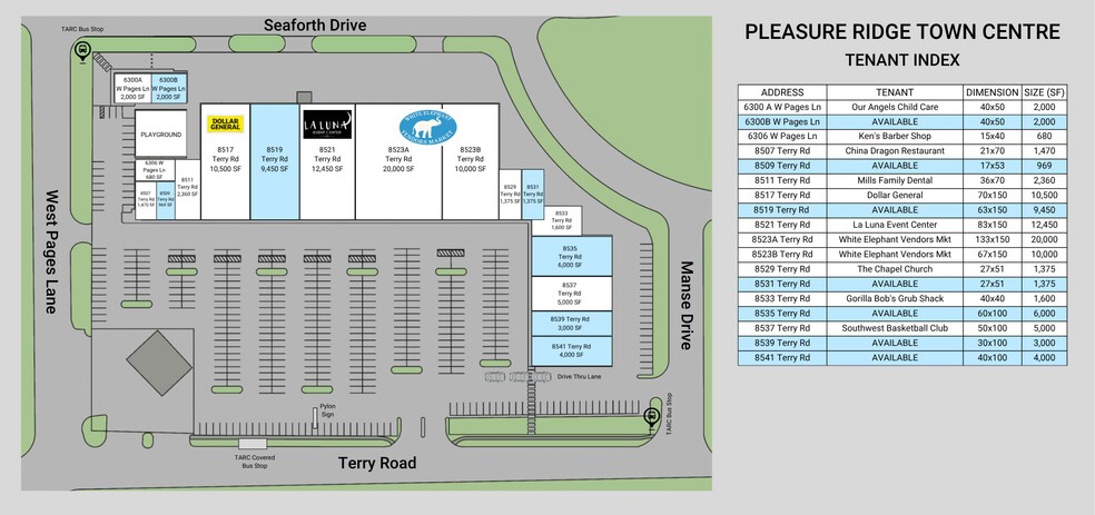 More Photos Of 8507-8541 Terry Rd, Louisville Unknown For Lease