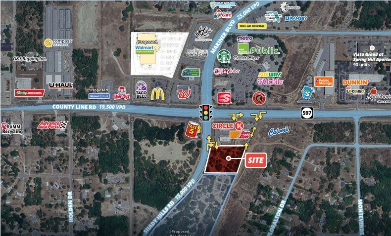 Primary Photo Of Shady Hills Rd Rd, Spring Hill Land For Sale