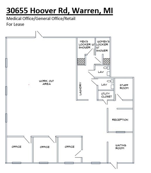 More Photos Of 30655-30657 Hoover Rd, Warren Medical For Lease