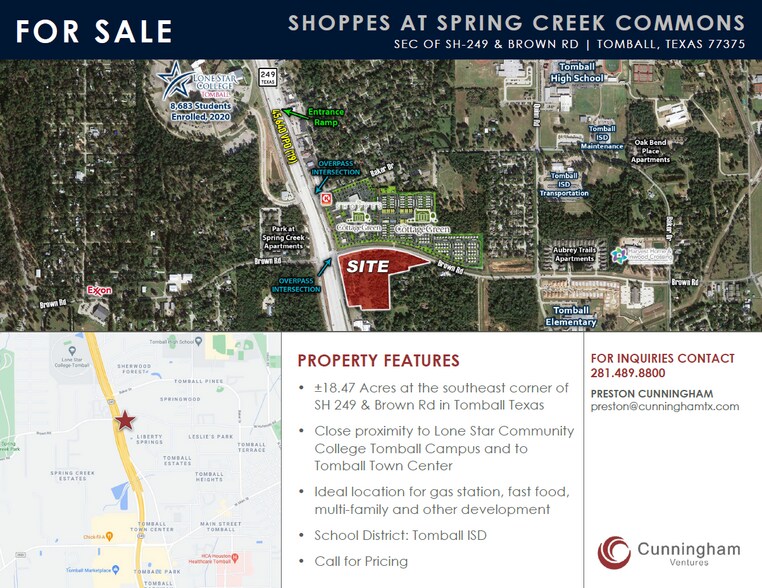 Primary Photo Of Hwy 249 & Brown Rd, Tomball Land For Sale