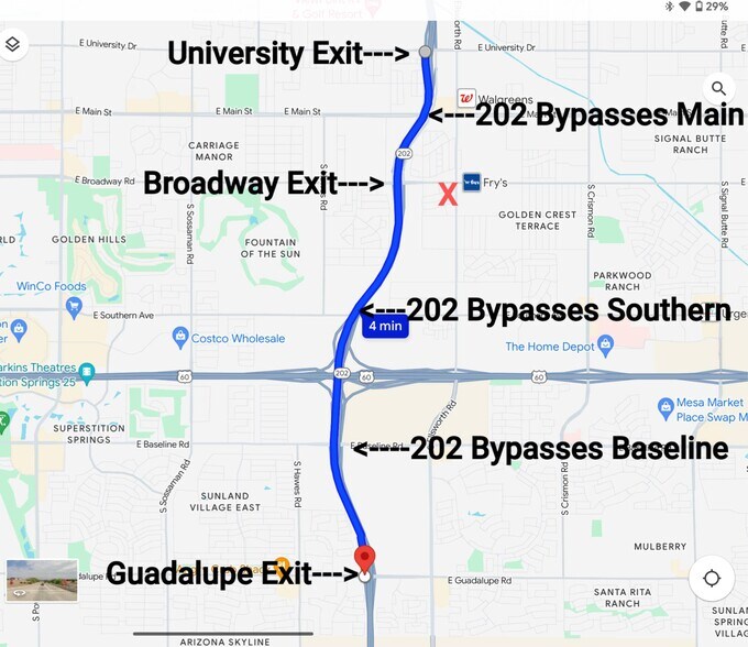More Photos Of SWC Ellsworth & Broadway, Mesa Land For Lease