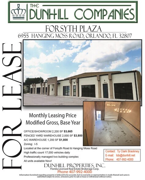 More Photos Of 6955-6973 Hanging Moss Rd, Orlando Warehouse For Lease