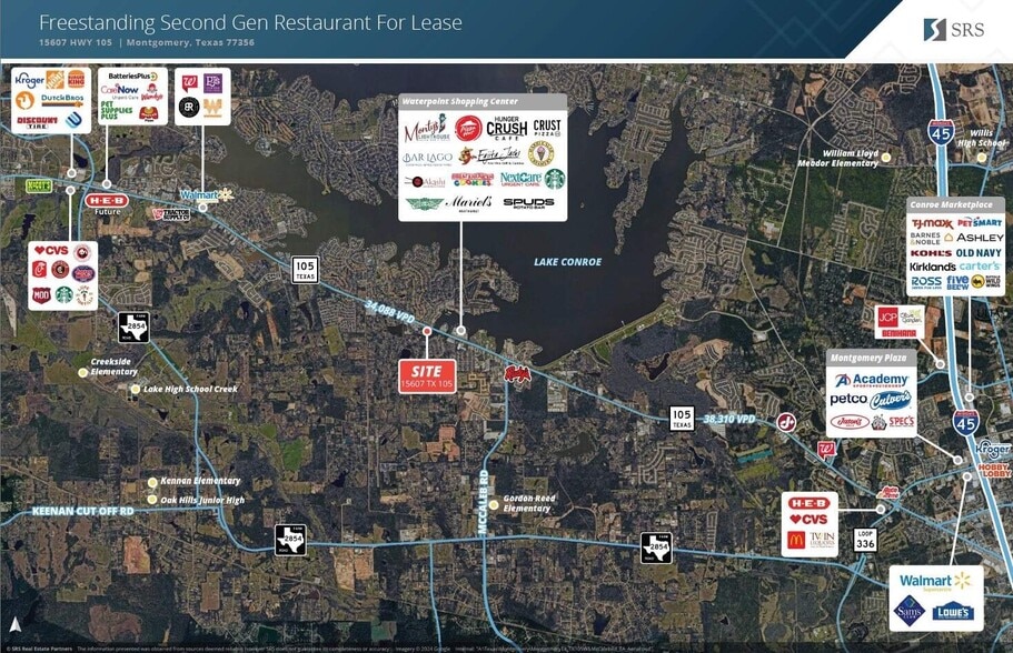 More Photos Of 15607 Highway 105 W, Montgomery Restaurant For Lease