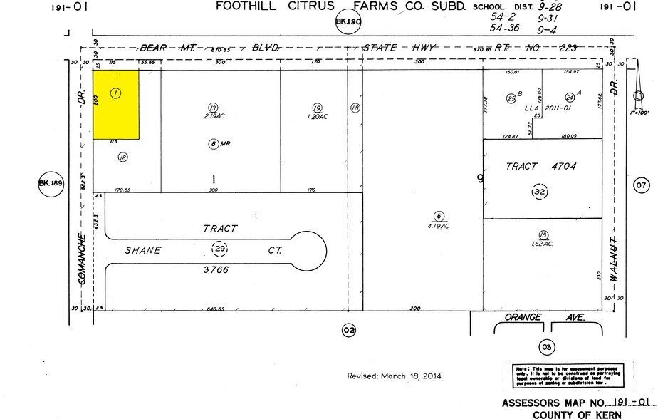 More Photos Of 1541 Bear Mountain Blvd, Arvin Land For Lease